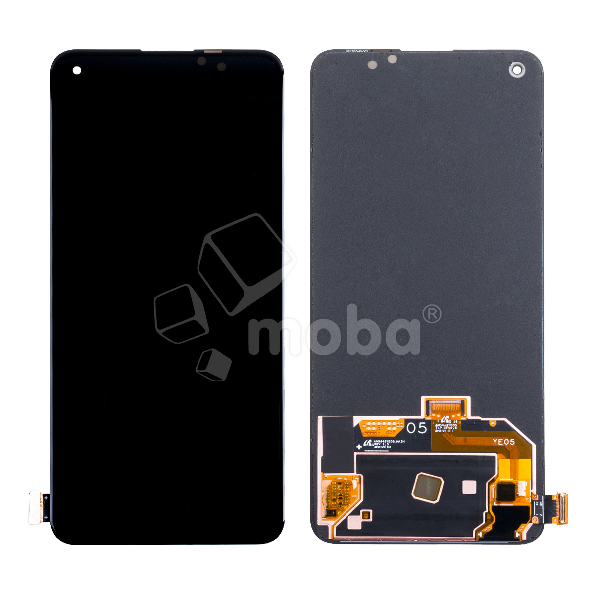 Дисплей для OnePlus Nord 2 5G (DN2103) в сборе с тачскрином Черный - (OLED) (Full HD, 450 Кд/м²)