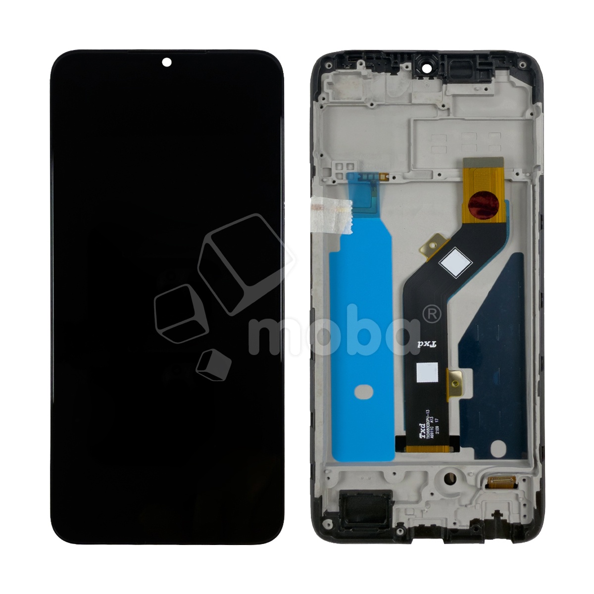 Дисплей для Infinix Smart 6 Plus (X6823C) модуль с рамкой Черный - OR (HD+, 300 Кд/м², 60 Гц)