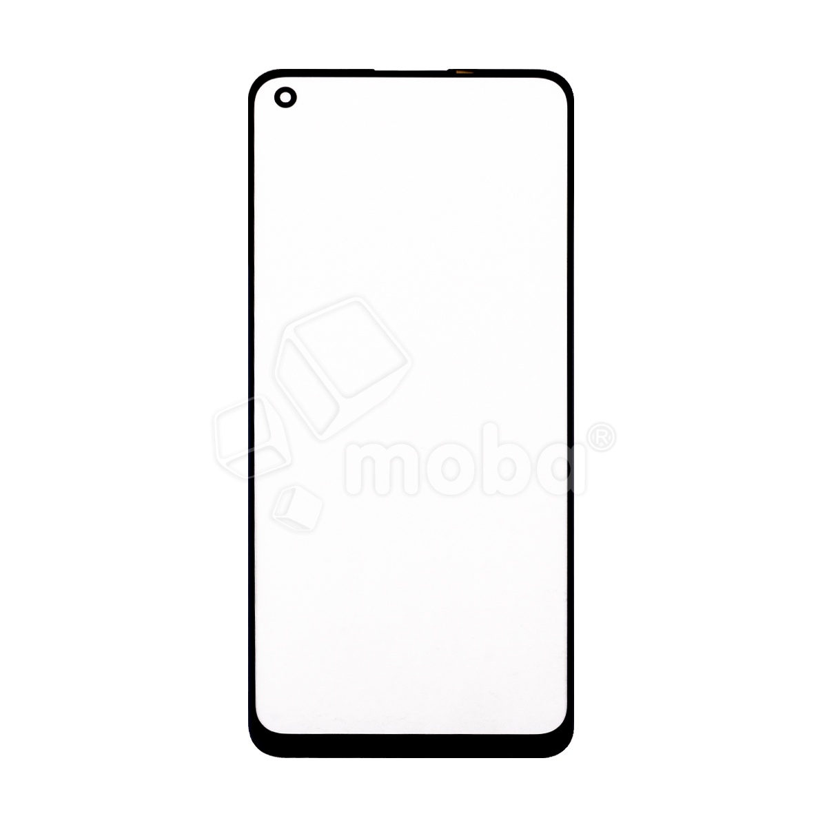 Стекло для переклейки Realme 8 4G/8 Pro (RMX3085/RMX3081) с OCA пленкой Черный - OR (Mitsubishi)