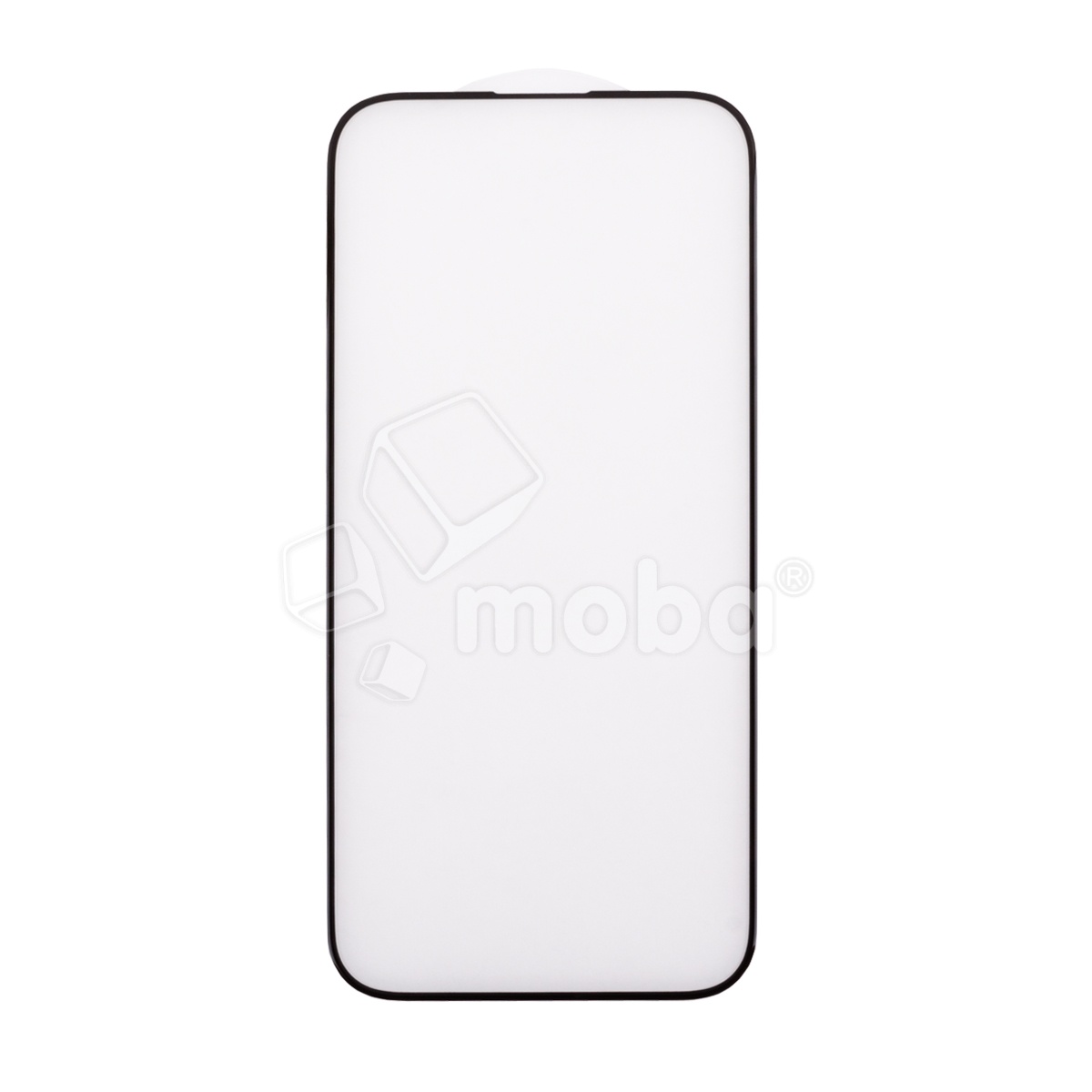 Защитное стекло "Матовое" для iPhone 15 Черный (Закалённое, полное покрытие)