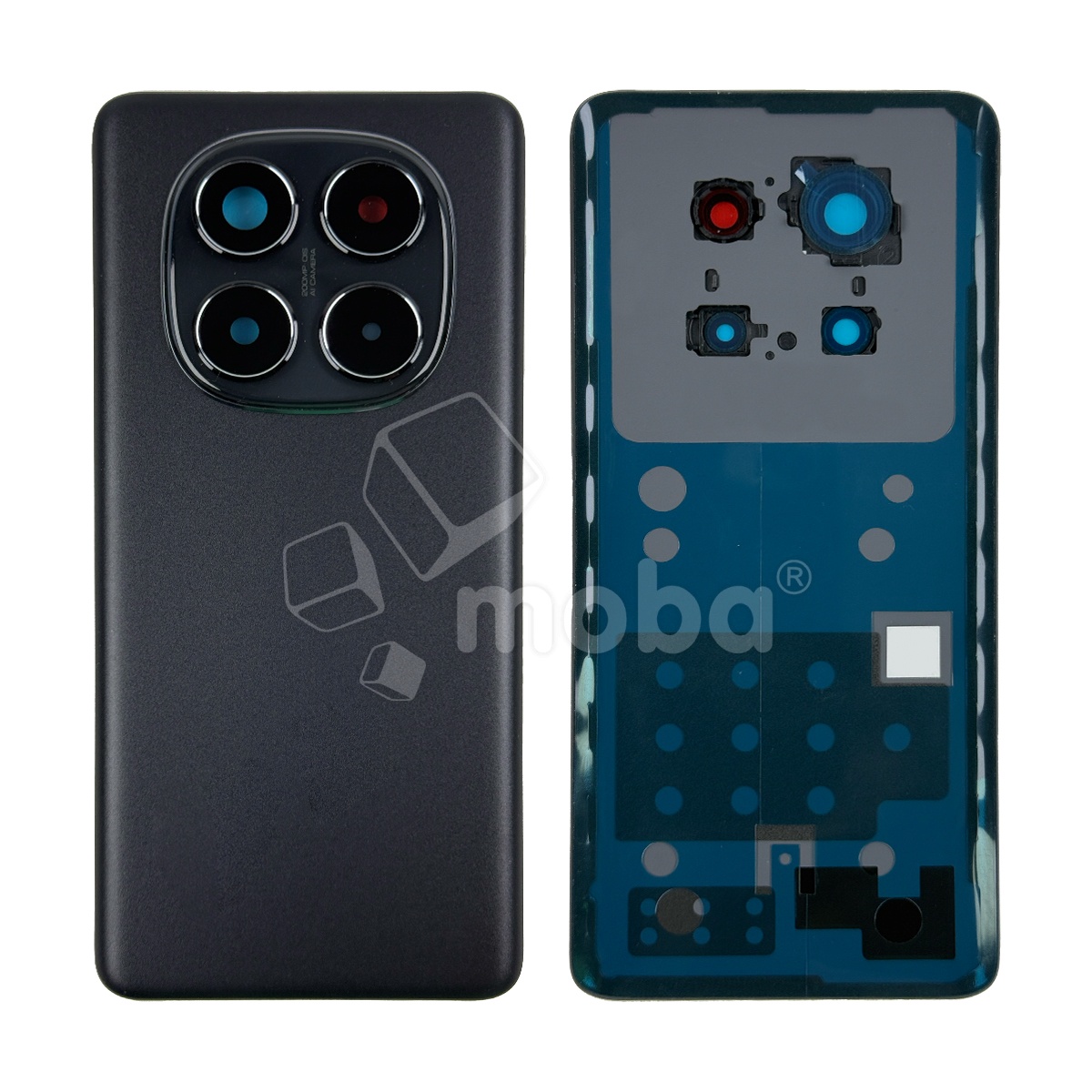 Задняя крышка для Xiaomi Redmi Note 14 Pro 5G (24090RA29G) Черный - Премиум
