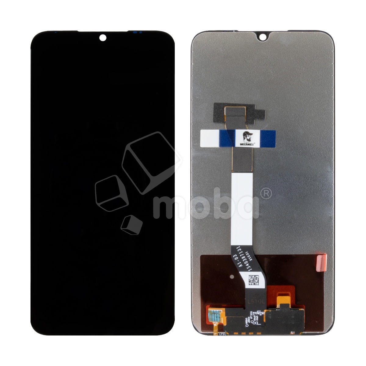 Дисплей для Xiaomi Redmi Note 8/8 2021 (M1908C3JC/M1908C3JGG) в сборе с тачскрином Черный Mecanico - AMP