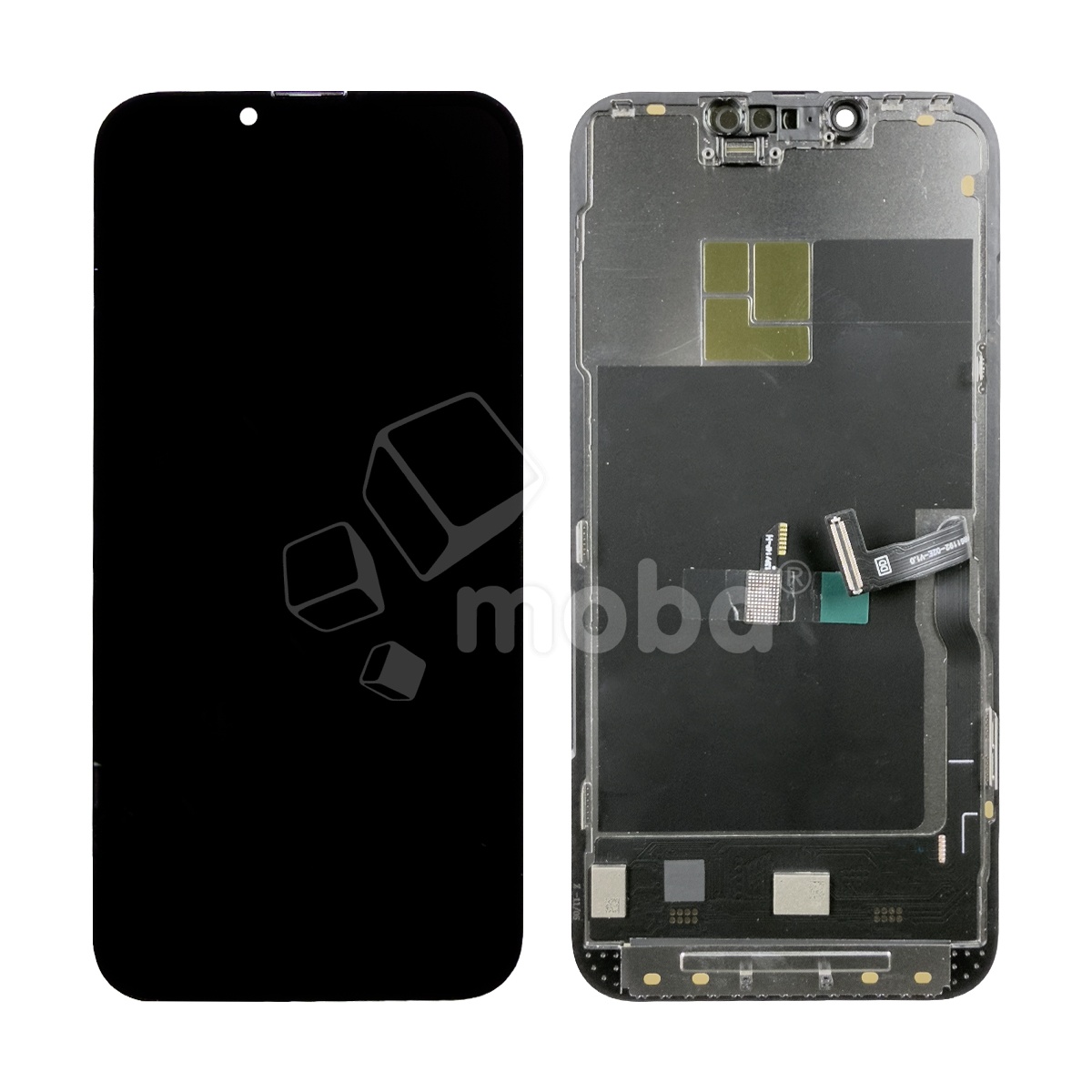 Дисплей для iPhone 13 Pro (A2640) в сборе с тачскрином Черный - DD (Soft OLED, Full HD COP, 850 Кд/м², 120 Гц) (площадка под IC)