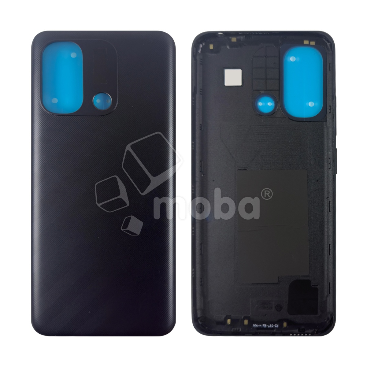 Задняя крышка для Xiaomi Redmi 12C (22120RN86G) Черный - Премиум