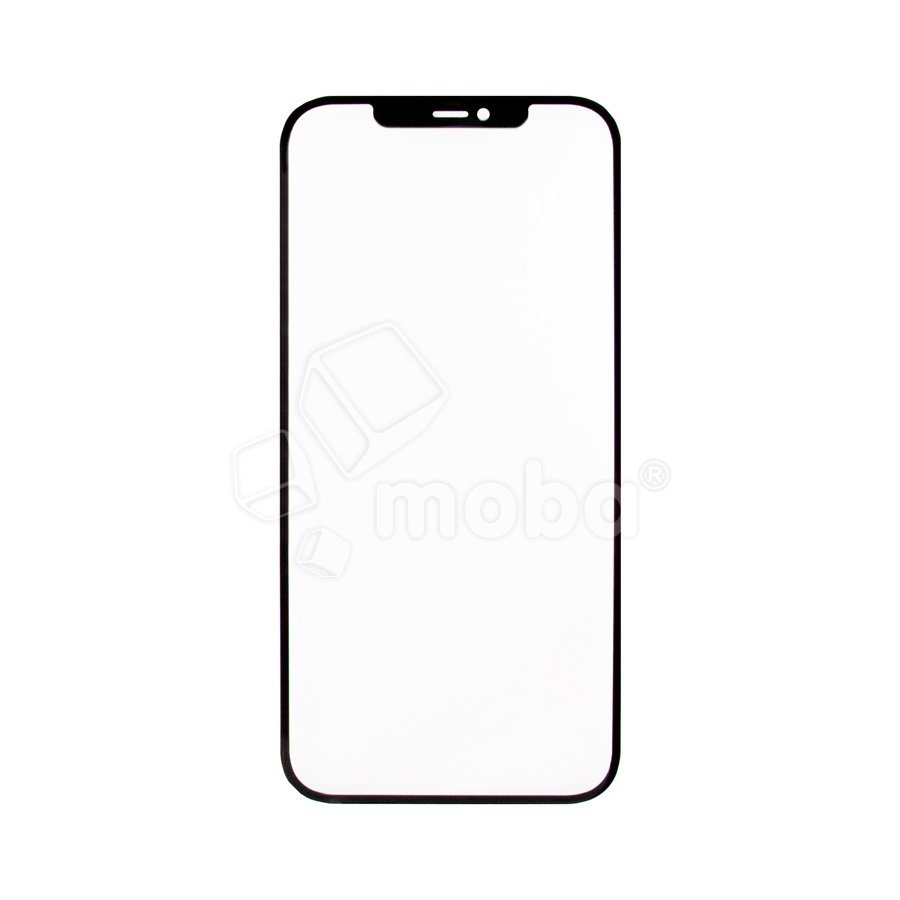 Стекло для переклейки iPhone 12 Pro Max (A2411) с OCA пленкой Черный - OR (Mitsubishi)