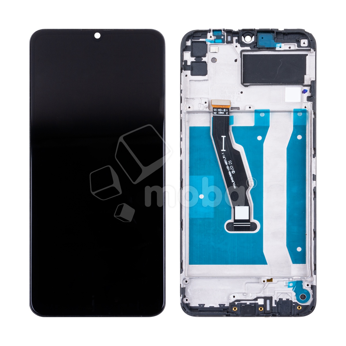 Дисплей для Huawei Honor 9A/Y6p (MOA-LX9N/MED-LX9N) модуль с рамкой Черный - OR (HD+, 300 Кд/м², 60 Гц)