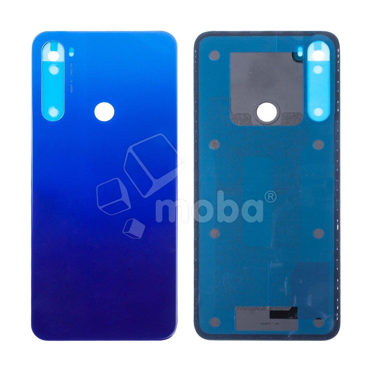 Задняя крышка для Xiaomi Redmi Note 8T (M1908C3XG) Синий - Премиум