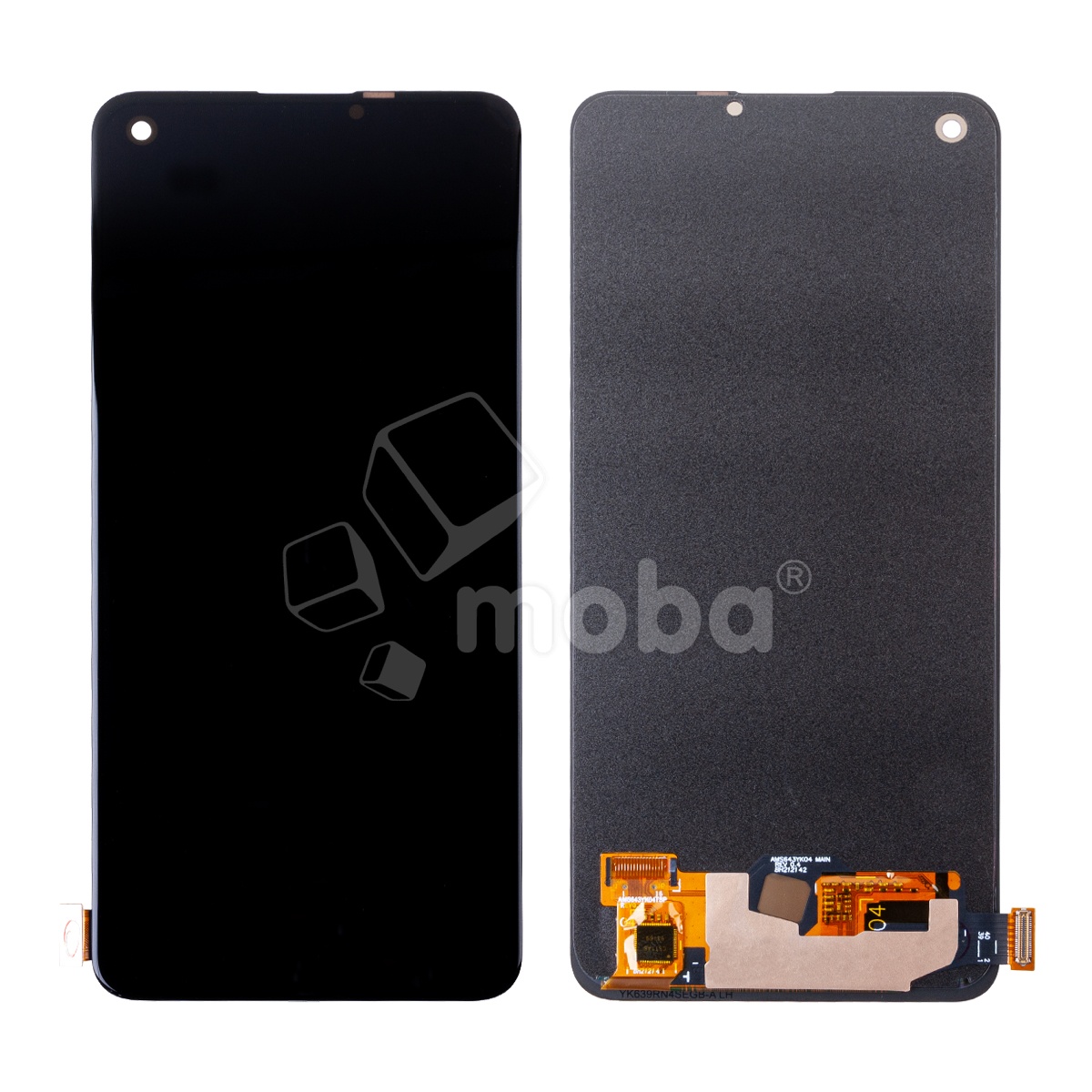 Дисплей для Realme 8 Pro (RMX3081) в сборе с тачскрином Черный - (OLED) (Full HD, 450 Кд/м²)