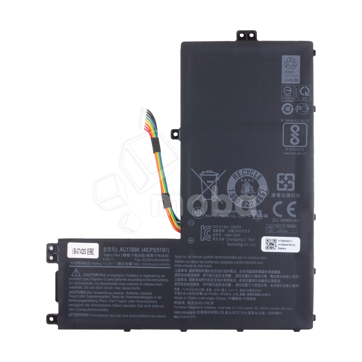 Аккумуляторная батарея для ноутбука Acer Swift 3 SF315-52, SF315-52G (AC17B8K) 3220 mAh