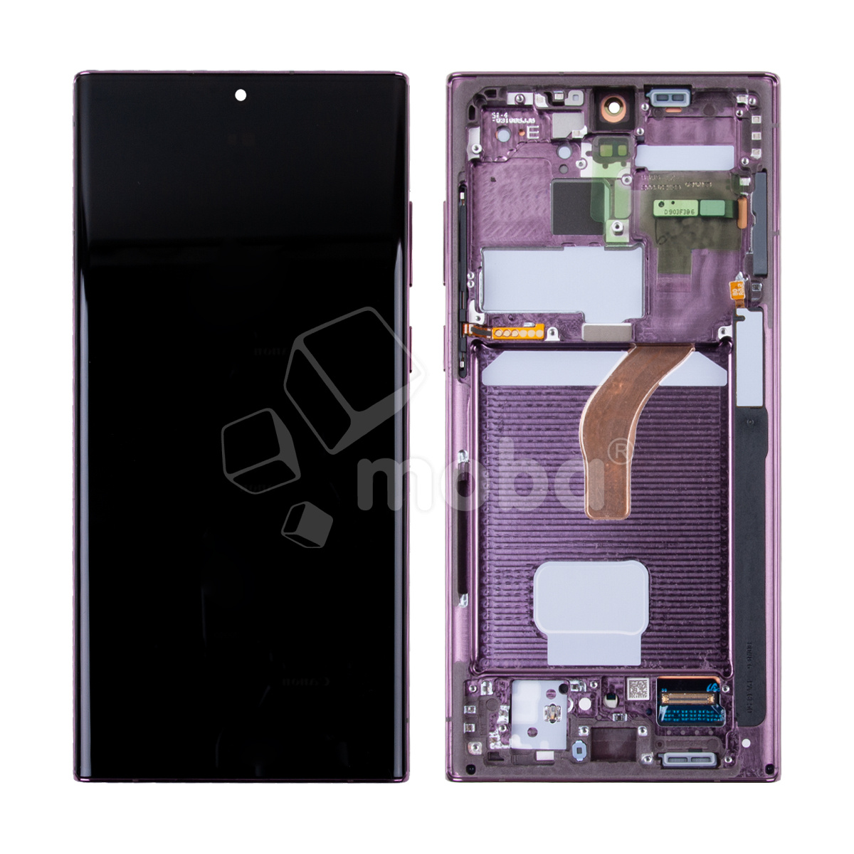 Дисплей для Samsung Galaxy S22 Ultra (S908B/S908E/S9080) модуль с рамкой Бордовый - OR (SP)
