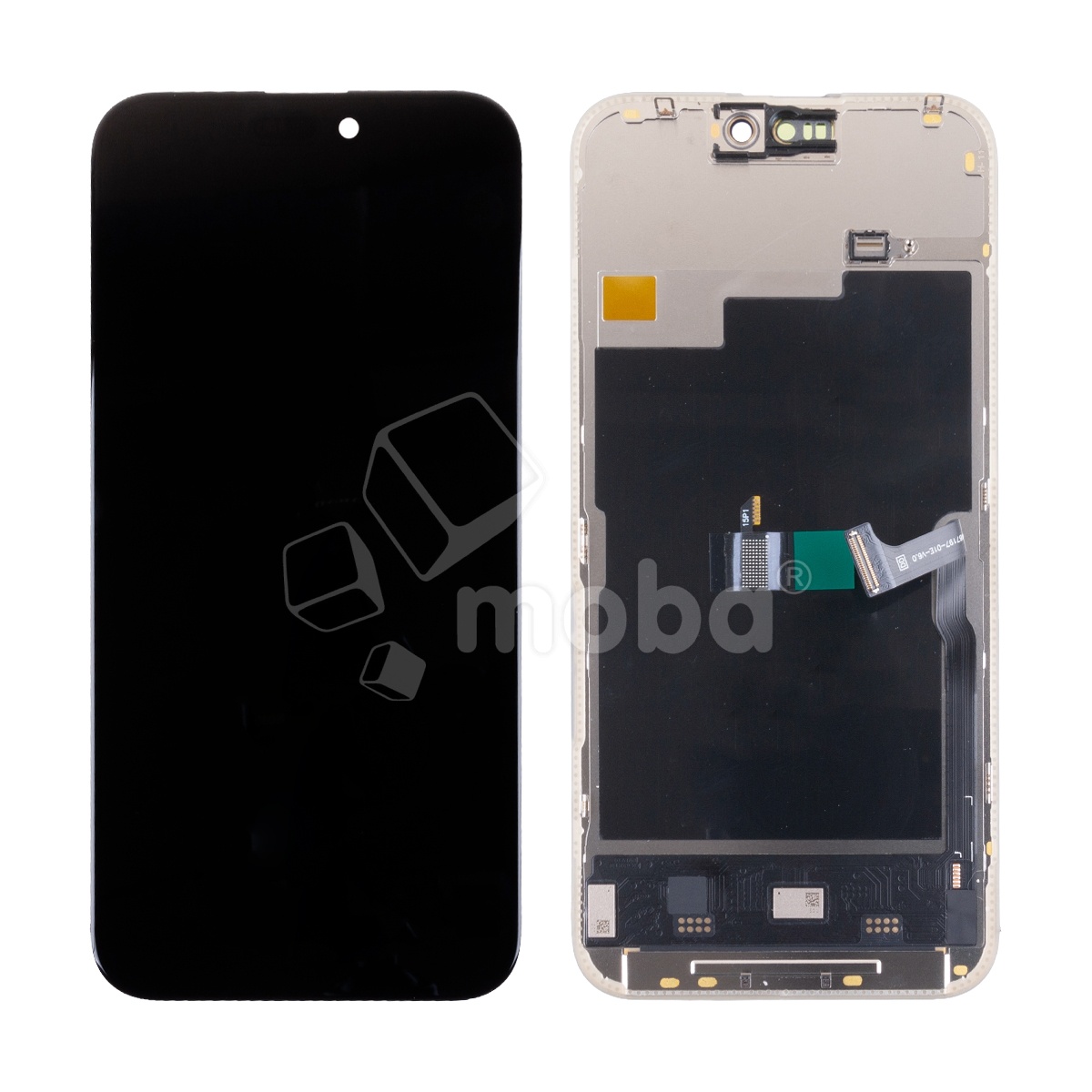 Дисплей для iPhone 15 Pro Max (A3106) в сборе с тачскрином Черный - DD (Soft OLED, Full HD COP, 850 Кд/м², 120 Гц) (площадка под IC)