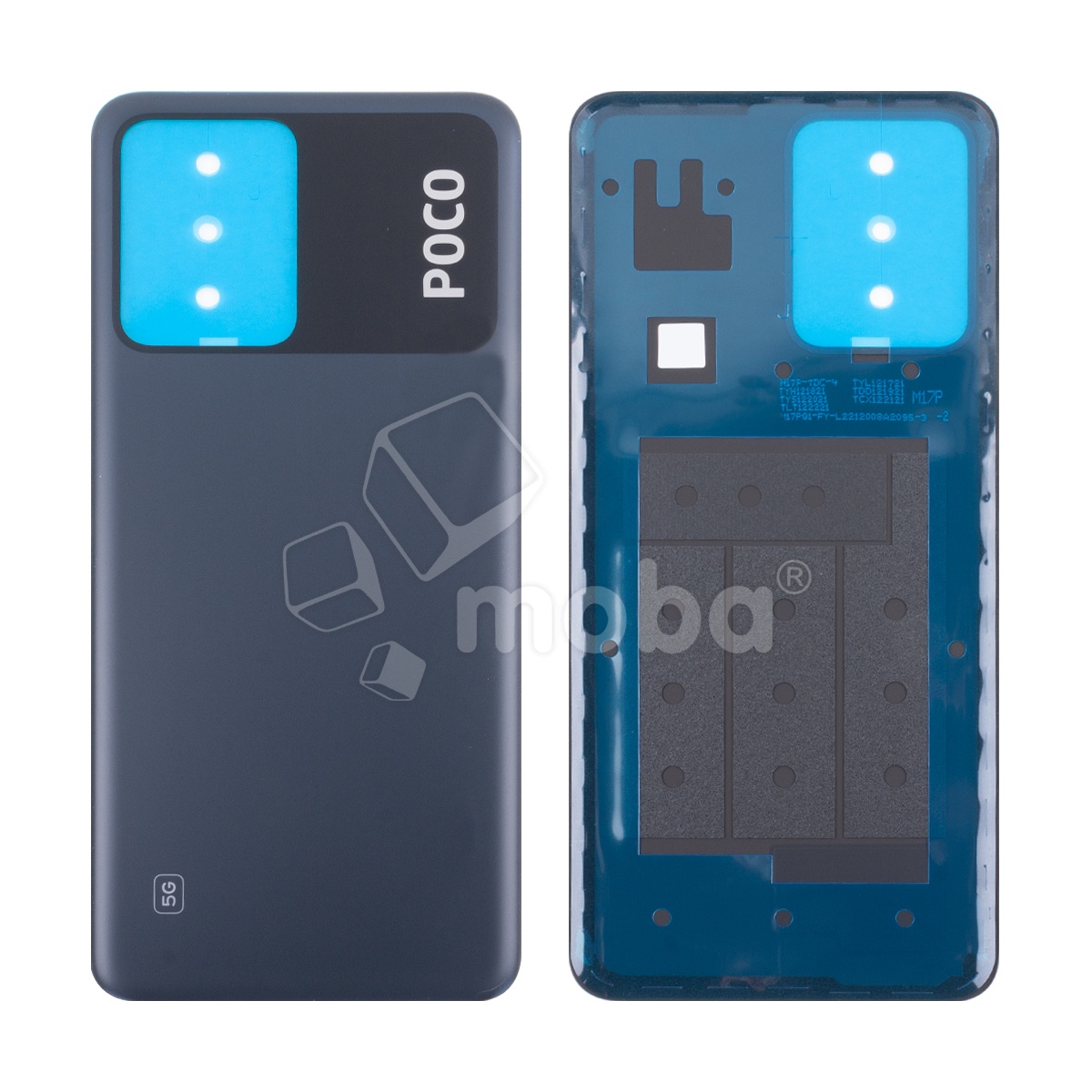 Задняя крышка для Xiaomi Poco X5 5G (22111317PG) Черный - Премиум