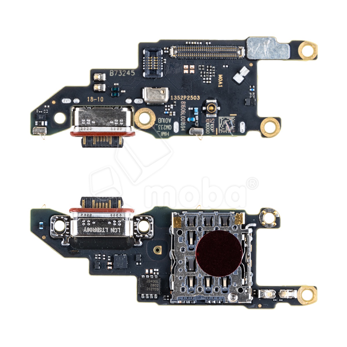 Шлейф для Xiaomi Poco X8 Pro 5G (2511FPC34G) плата системный разъем/разъем SIM/микрофон - Премиум