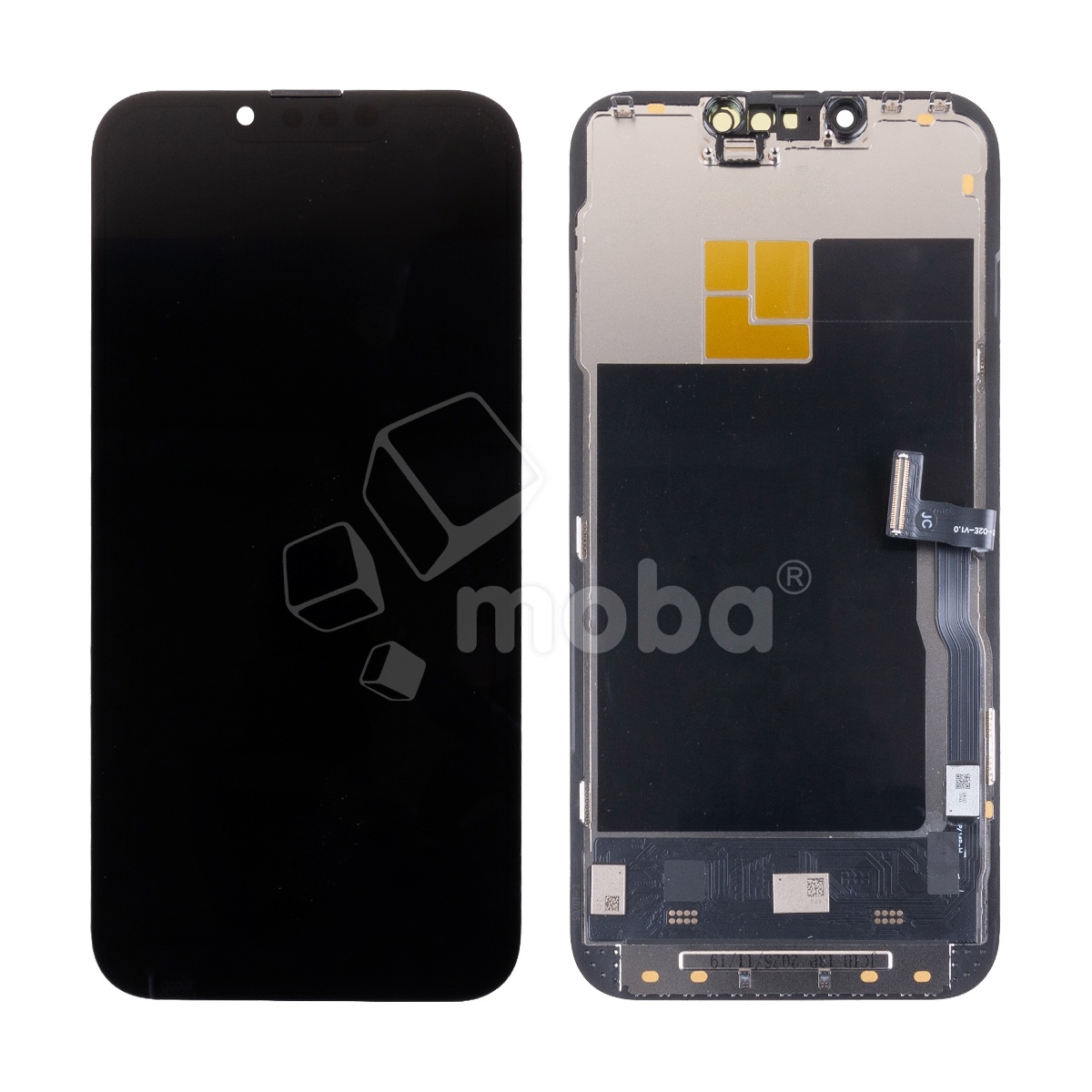 Дисплей для iPhone 13 Pro (A2640) в сборе с тачскрином Черный - JCID (Soft OLED, Full HD COP, 850 Кд/м², 120 Гц) (с верификацией = с привязкой без ошибки)