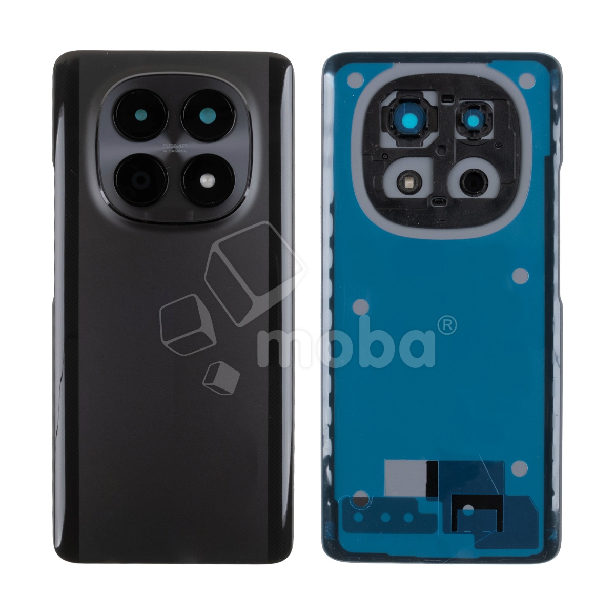 Задняя крышка для Xiaomi Poco M8 5G (25118PC98G) Черный - Премиум