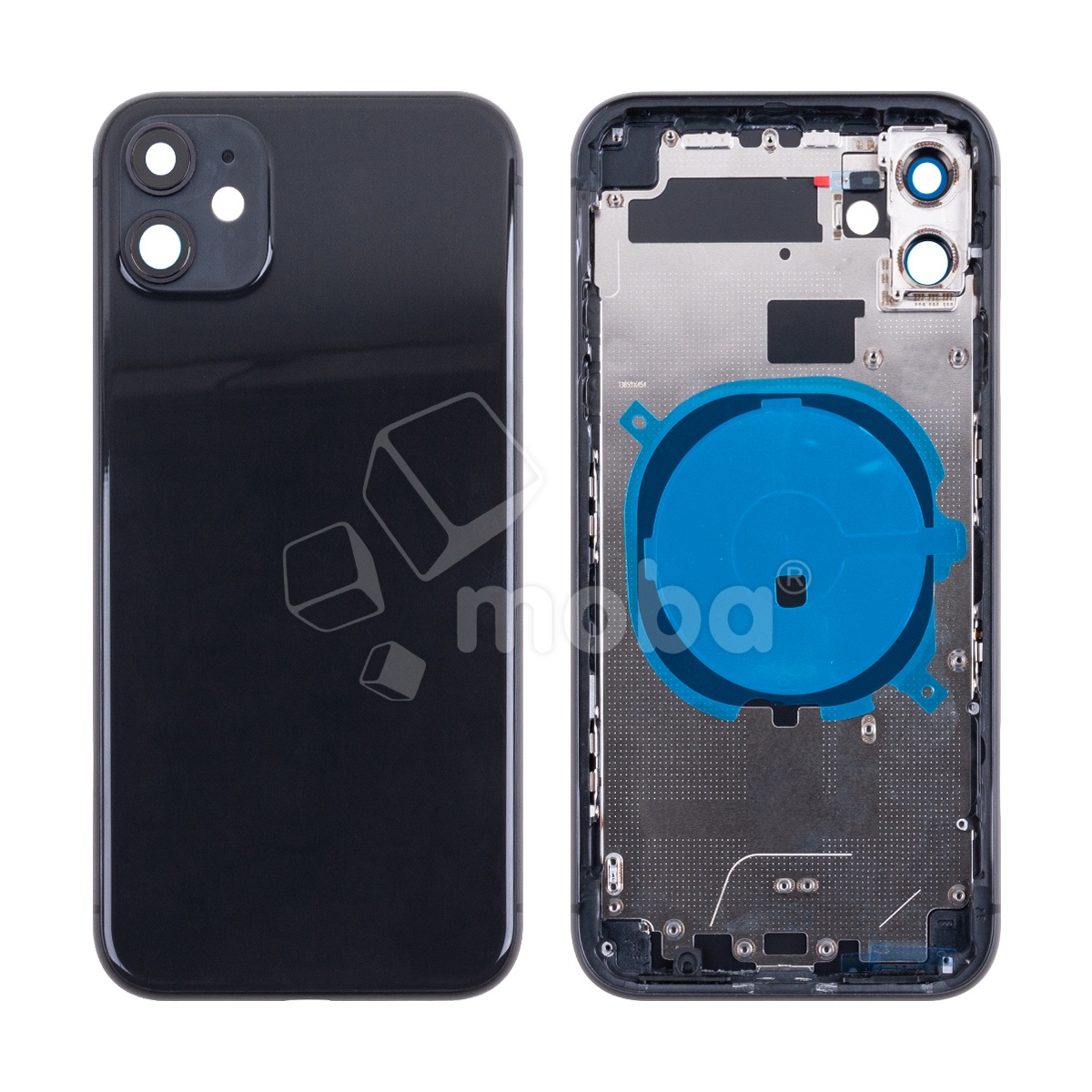 Корпус для iPhone 11 (A2221) (1 Sim) Черный - Премиум