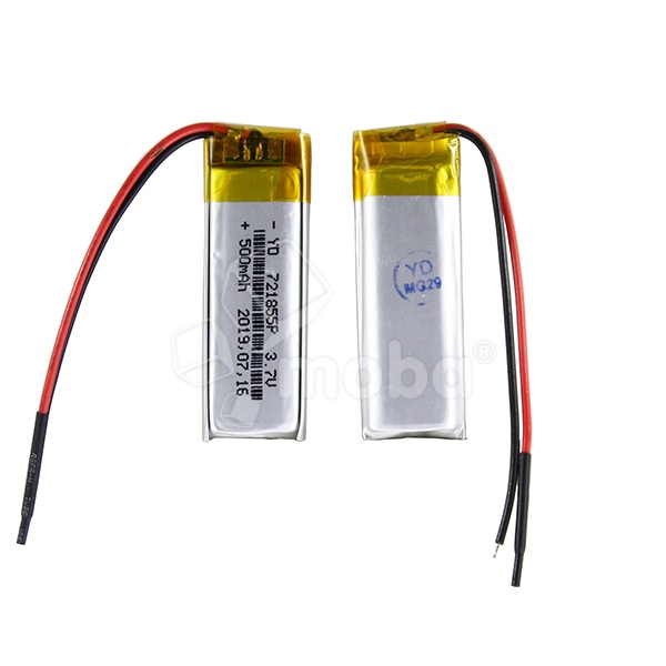 Аккумулятор универсальный 721855p 3,7v Li-Pol 500 mAh (7.2*18*55 mm)