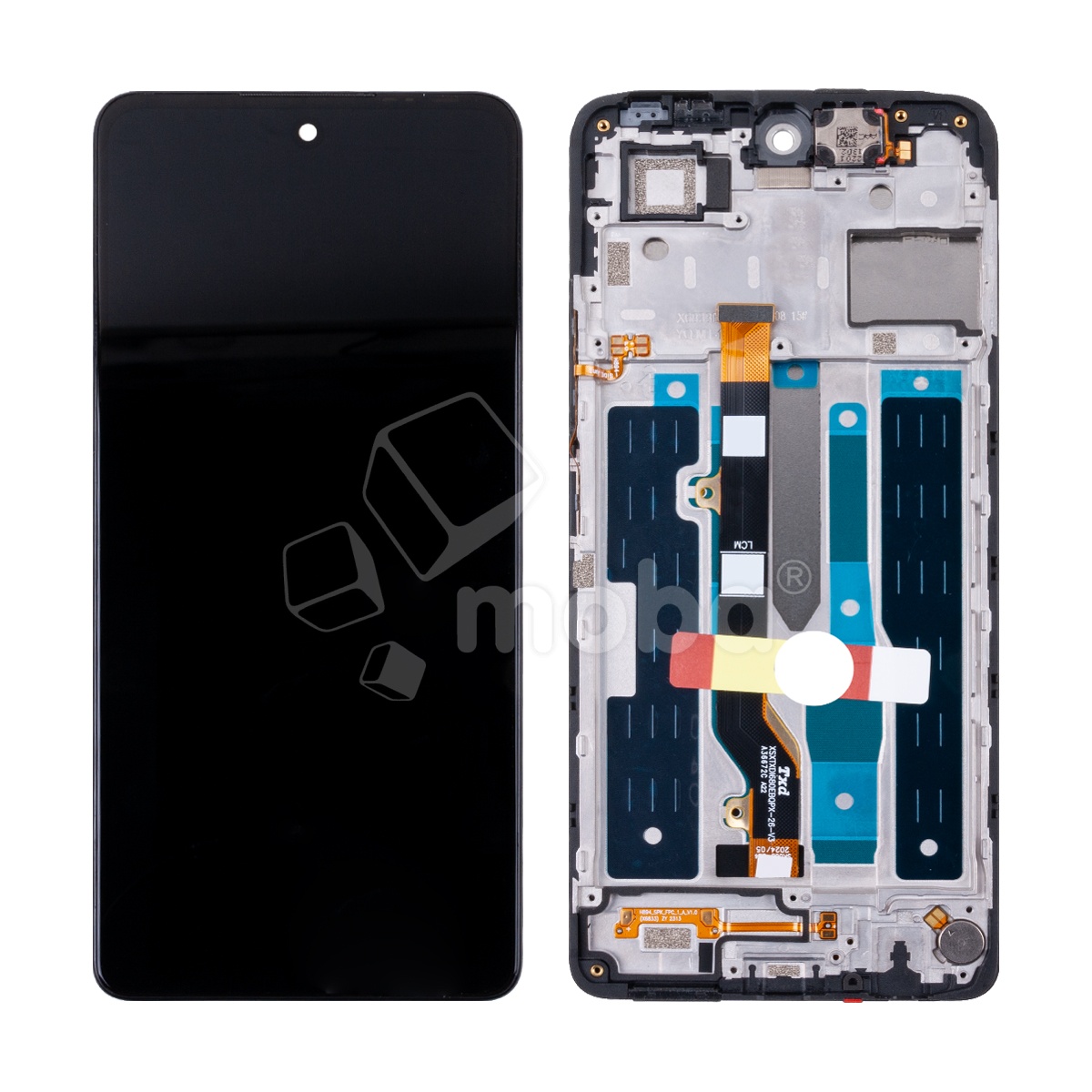 Дисплей для Infinix Note 30 4G (X6833B/X6716B) модуль с рамкой Черный - OR (HD+, 300 Кд/м², 120 Гц)