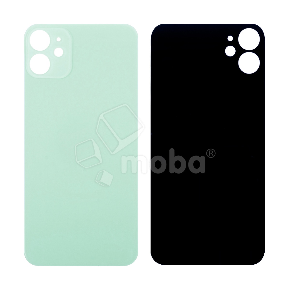 Задняя крышка для iPhone 11 (A2221) Зеленый (стекло, широкий вырез под камеру, логотип)