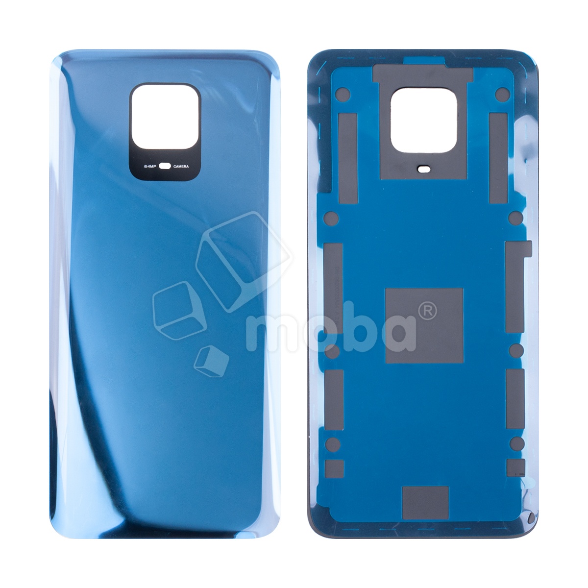 Задняя крышка для Xiaomi Redmi Note 9S/9 Pro (M2003J6A1G/M2003J6B2G) Серый - Премиум
