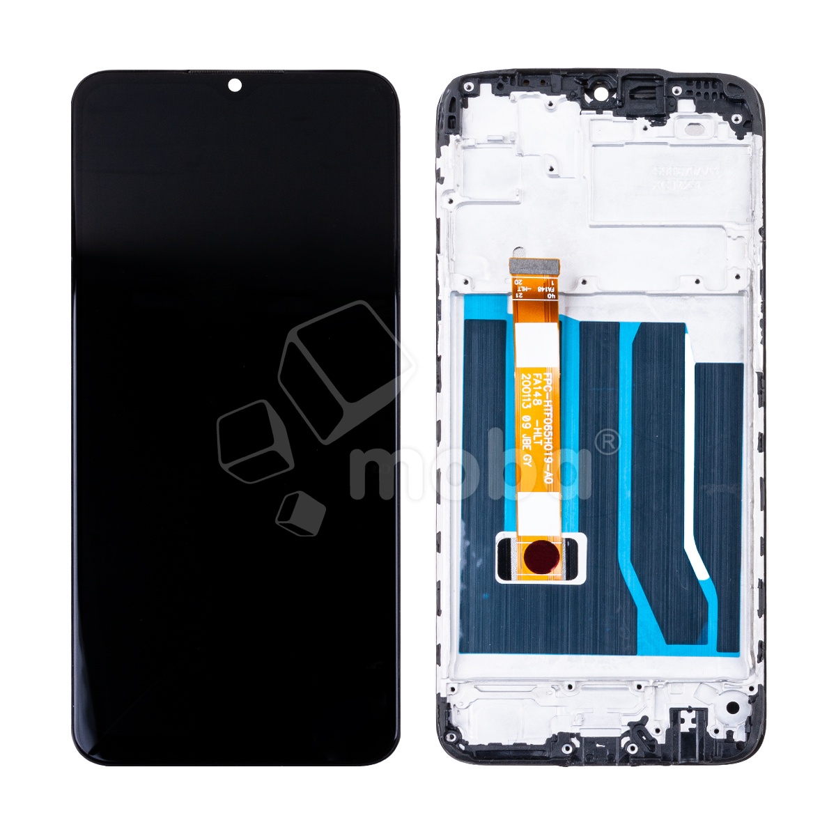Дисплей для Realme C3 (RMX2020) модуль с рамкой Черный - OR (HD+, 300 Кд/м², 60 Гц)