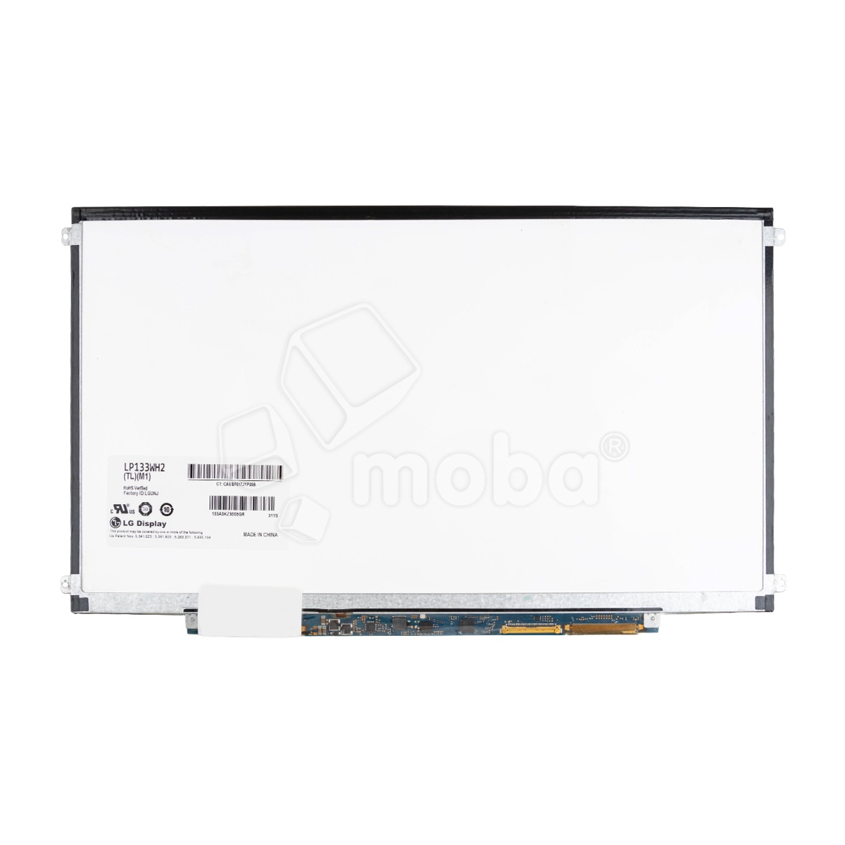 Матрица 13.3" LED 1366x768 Slim 40 pin справа внизу, матовая (уши слева/справа) (LP133WH2(TL) (M1))