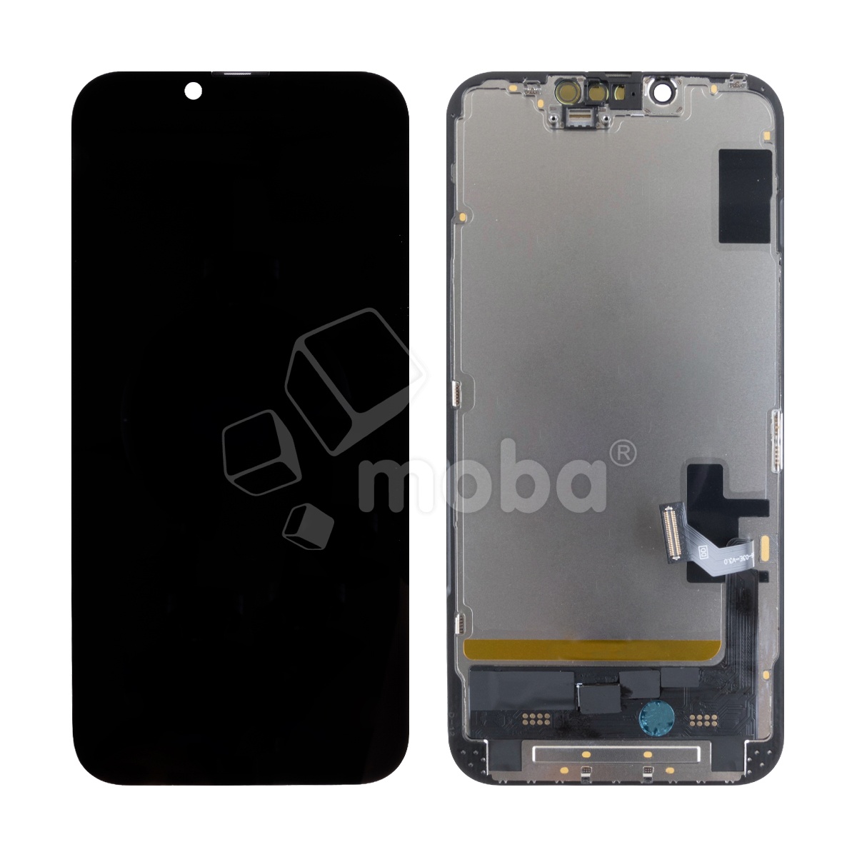 Дисплей для iPhone 14 (A2883) в сборе с тачскрином Черный - DD (Soft OLED, Full HD COP, 850 Кд/м²) (с верификацией = с привязкой без ошибки)