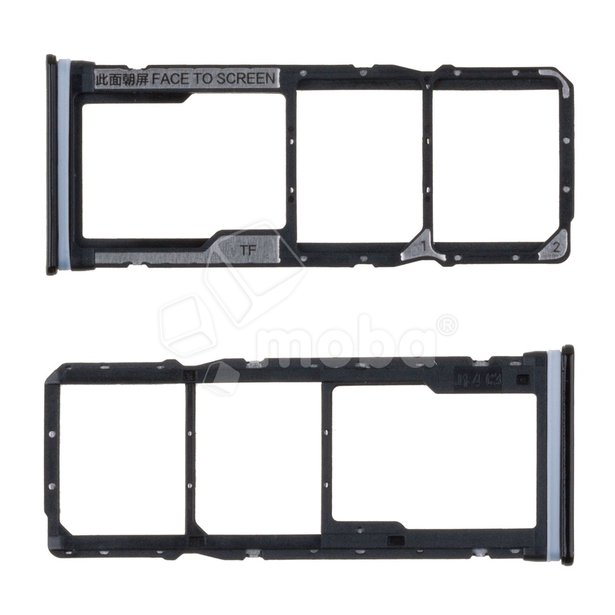 Держатель SIM для Xiaomi Redmi Note 8/8 2021 (M1908C3JC/M1908C3JGG) Черный