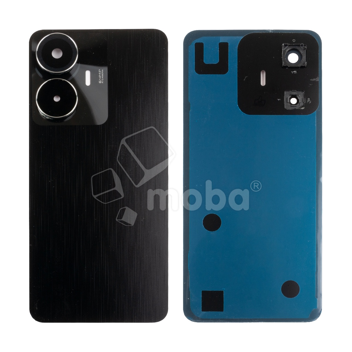 Задняя крышка для Realme C55 (RMX3710) Черный - Премиум