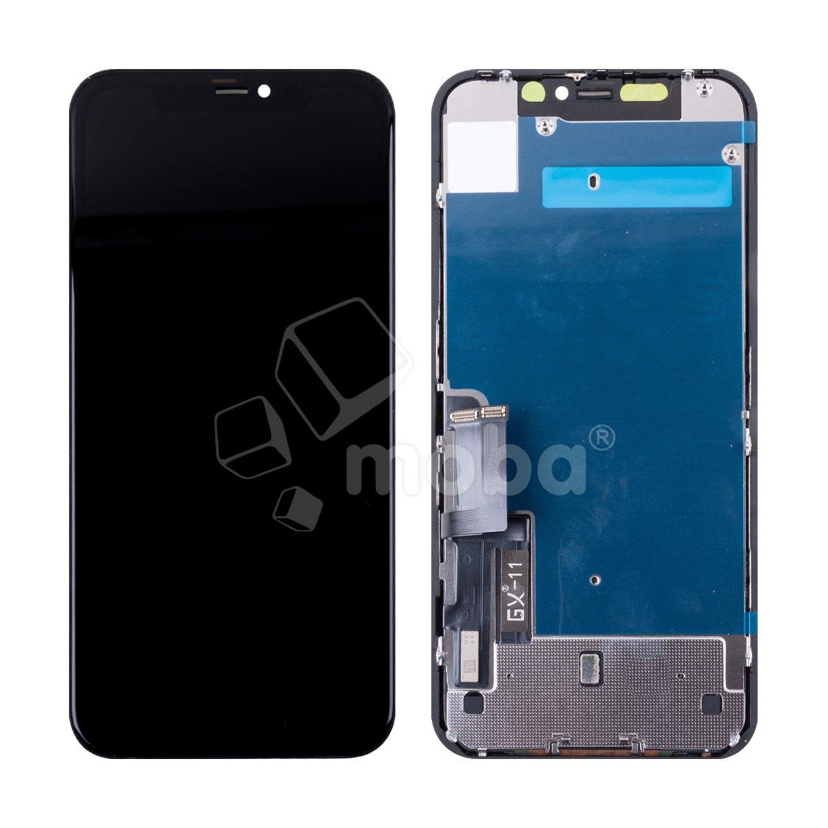 Дисплей для iPhone 11 (A2221) в сборе с тачскрином Черный - GX (площадка под IC)