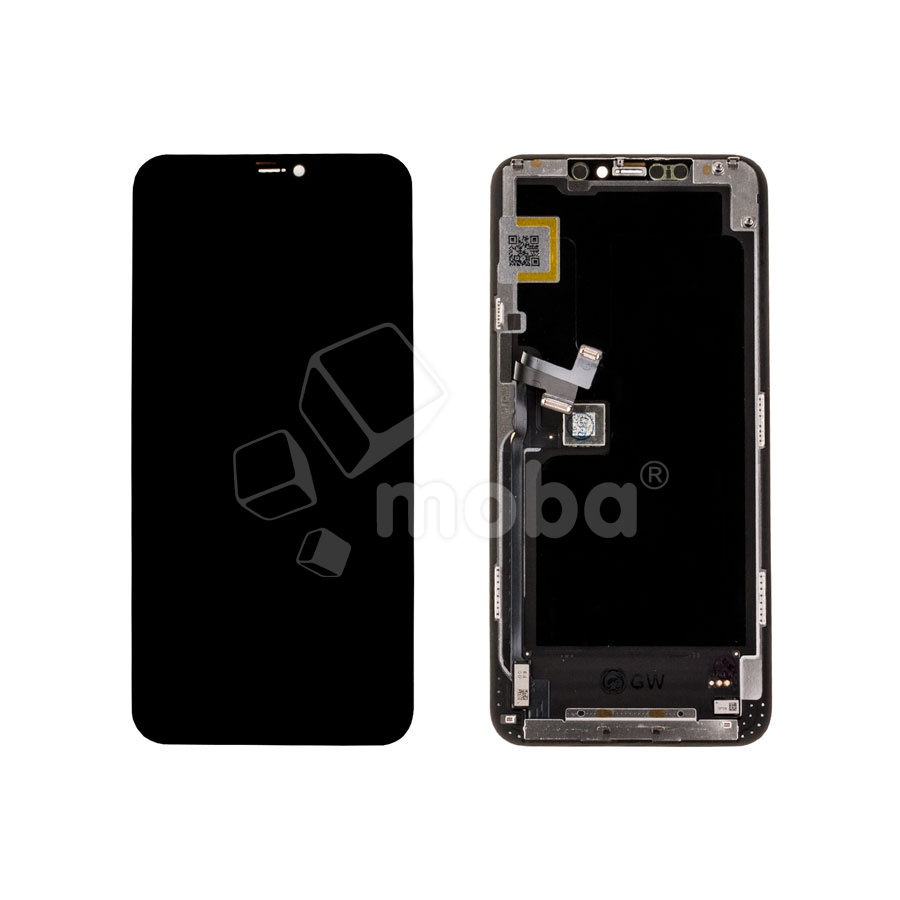 Дисплей для iPhone 11 Pro Max (A2218) в сборе с тачскрином Черный - (Soft OLED, Full HD COP, 850 Кд/м²) (площадка под IC)