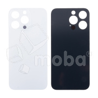 Задняя крышка для iPhone 13 Pro (A2640) Белый (стекло, узкий вырез под камеру, логотип) - Премиум