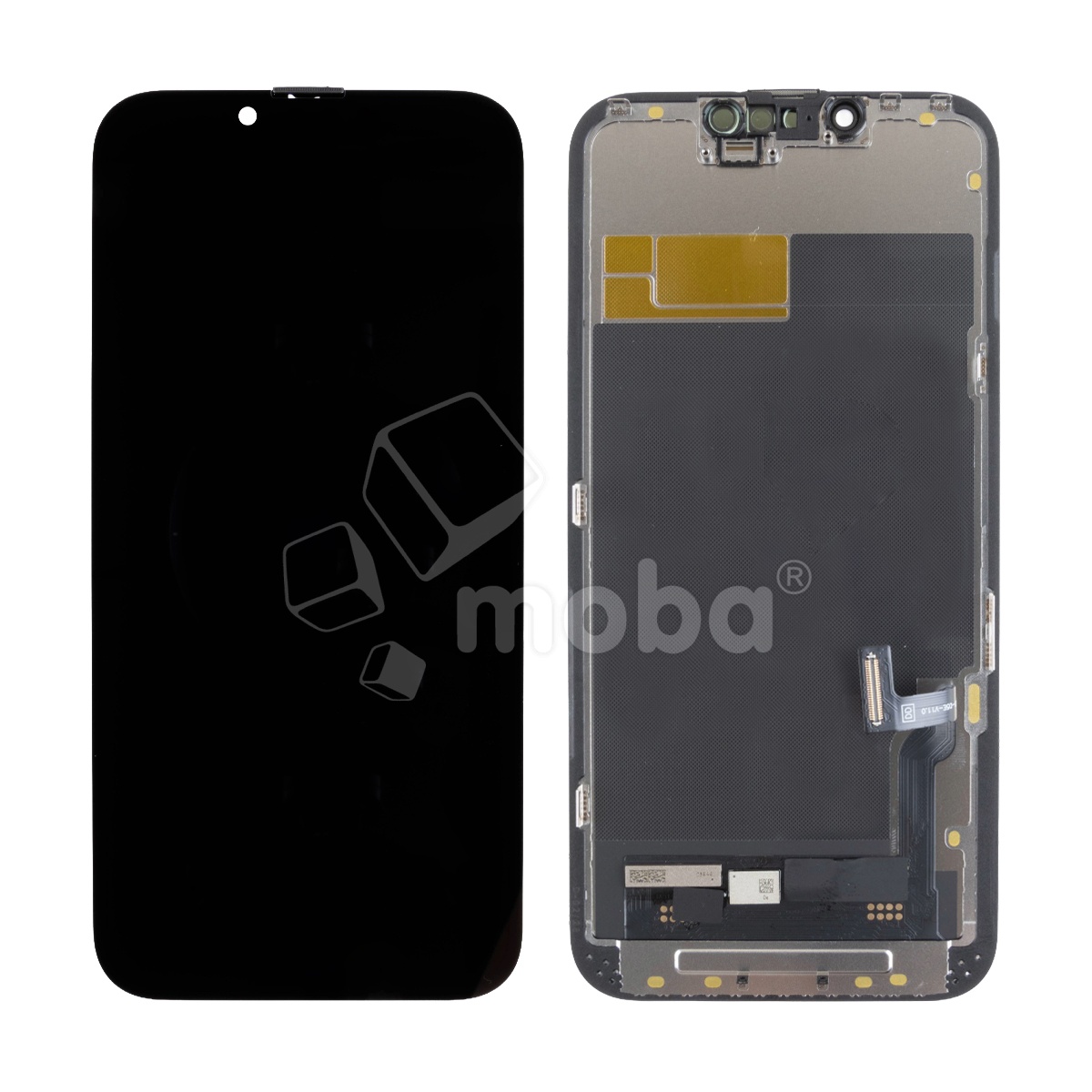 Дисплей для iPhone 13 (A2635) в сборе с тачскрином Черный - DD (Soft OLED, Full HD COP, 850 Кд/м²) (с верификацией = с привязкой без ошибки)