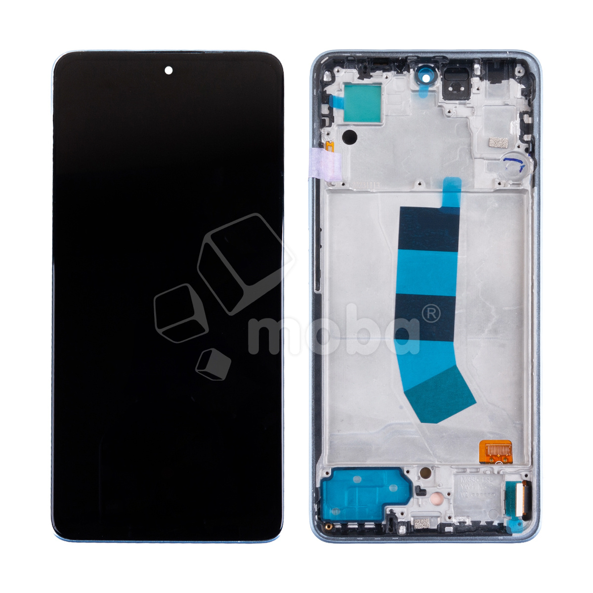 Дисплей для Xiaomi Redmi Note 13 4G (23129RAA4G/23124RA7EO/23129RA5FL) модуль с рамкой Синий - (OLED) (Full HD, 450 Кд/м²)