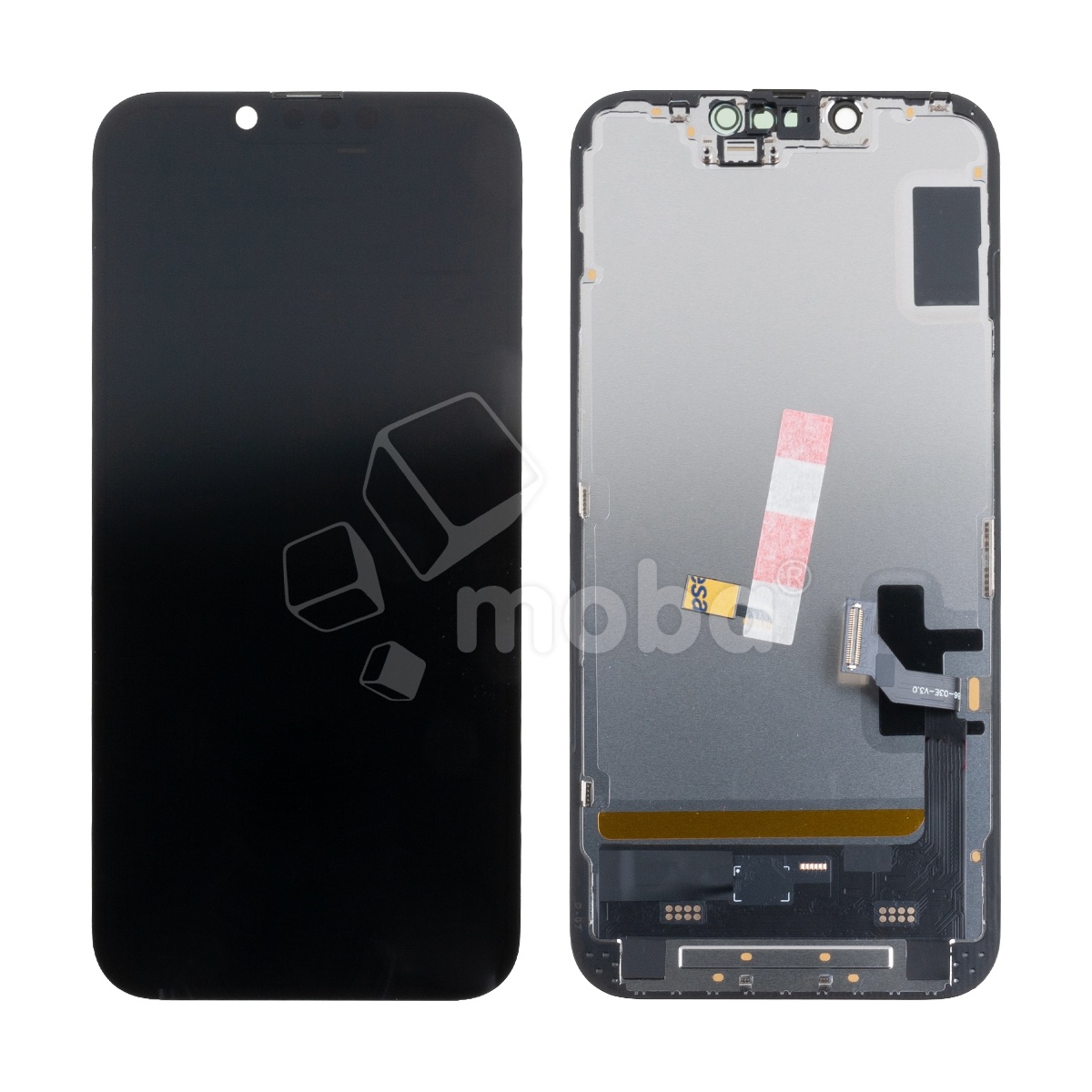 Дисплей для iPhone 14 (A2883) в сборе с тачскрином Черный - (Soft OLED, Full HD COP, 850 Кд/м²) (площадка под IC)
