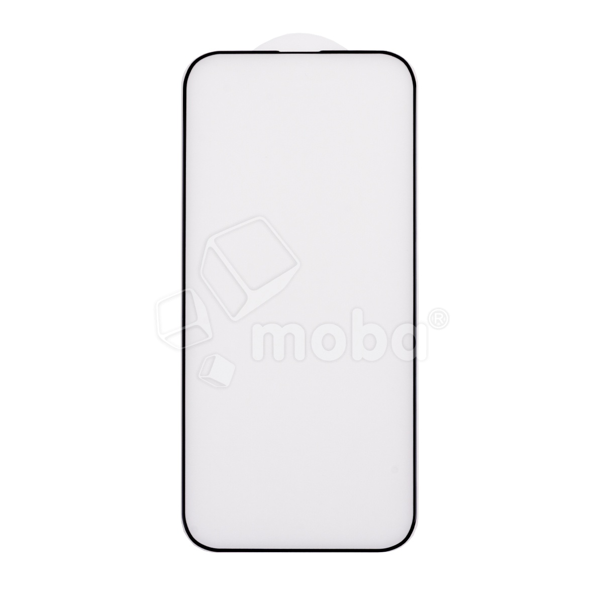 Защитное стекло "Матовое" для iPhone 14 Pro Черный (Закалённое, полное покрытие)