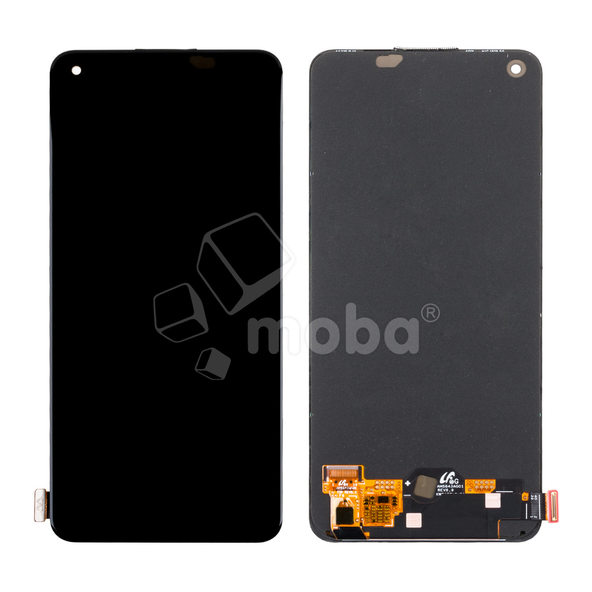Дисплей для Realme 9/10 4G (RMX3521/RMX3630) в сборе с тачскрином Черный - (OLED) (Full HD, 450 Кд/м²)