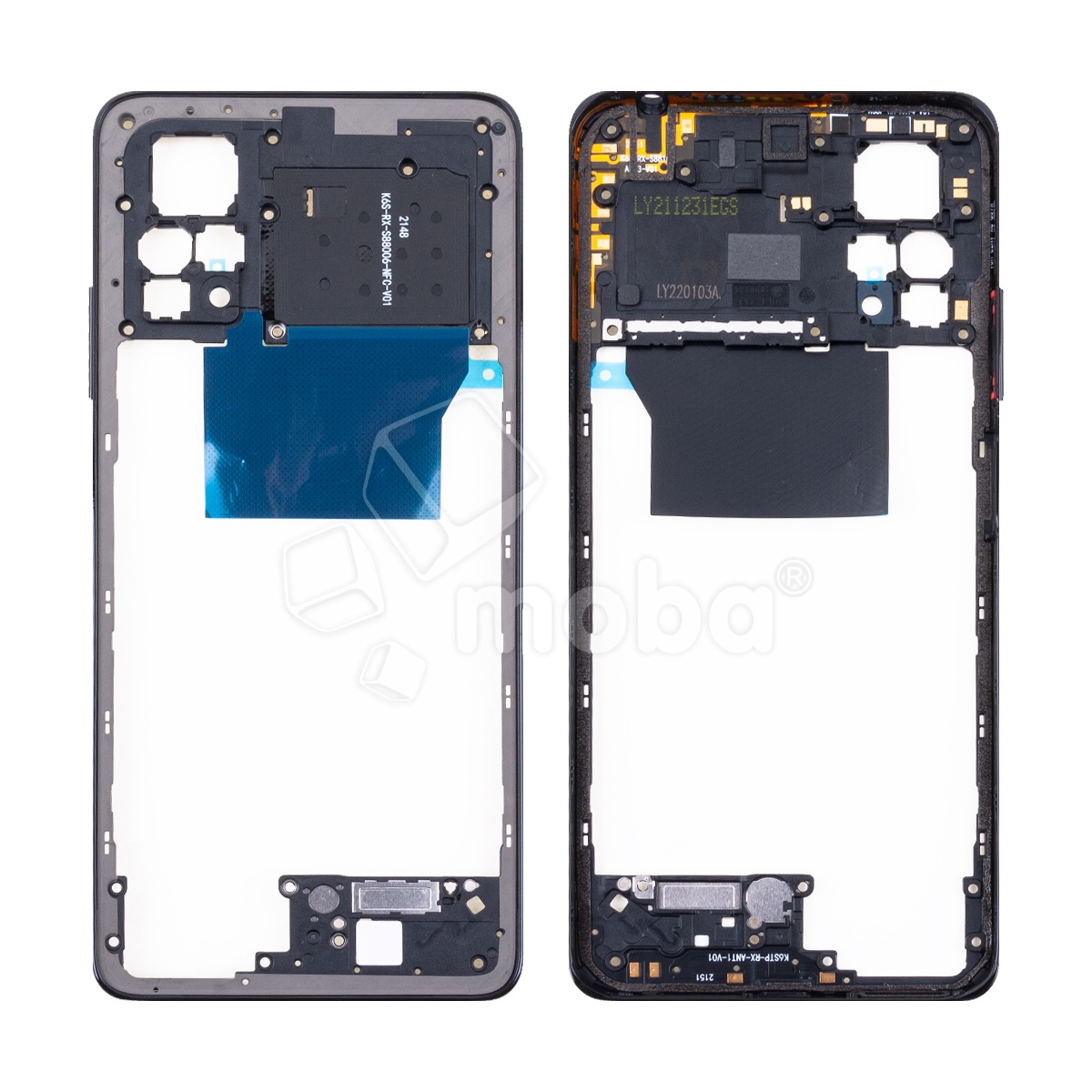 Средняя часть для Xiaomi Poco X4 Pro 5G (2201116PG) Черный