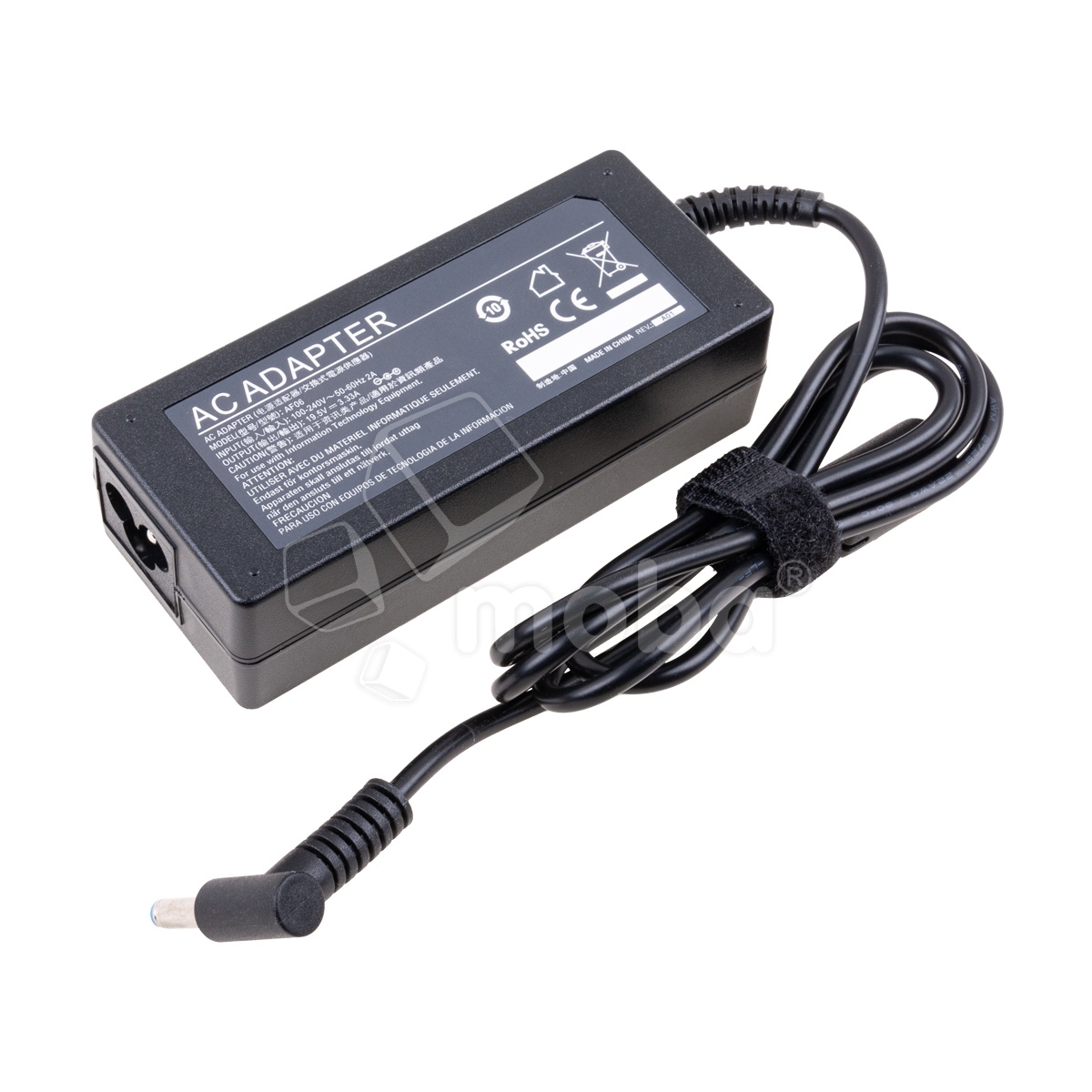 Блок питания (сетевой адаптер) для ноутбука HP 19,5V, 3,33A, 65W (4,5×3,0 с иглой) - Стандарт (без сетевого кабеля)