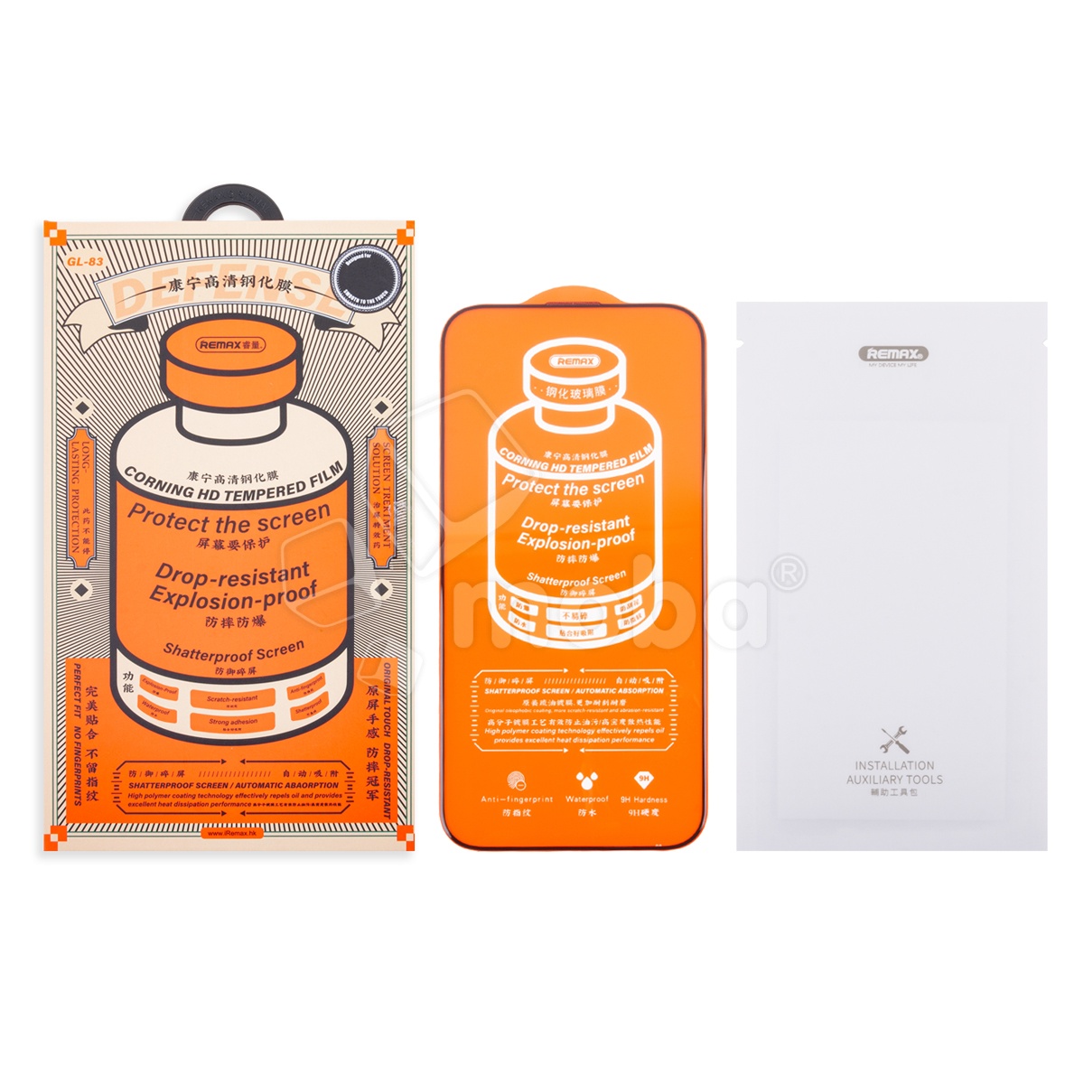 Защитное стекло Remax Medicine Glass GL-83 для iPhone 16 Pro Max (сверхпрочное) Черный