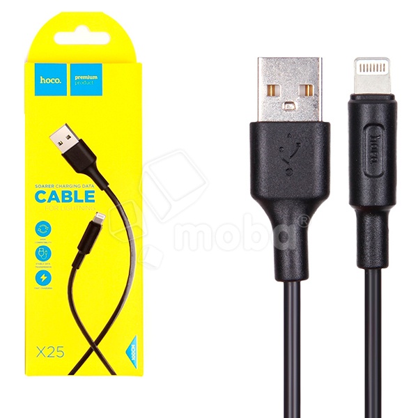 Кабель USB - Lightning Hoco X25 (2А) Черный