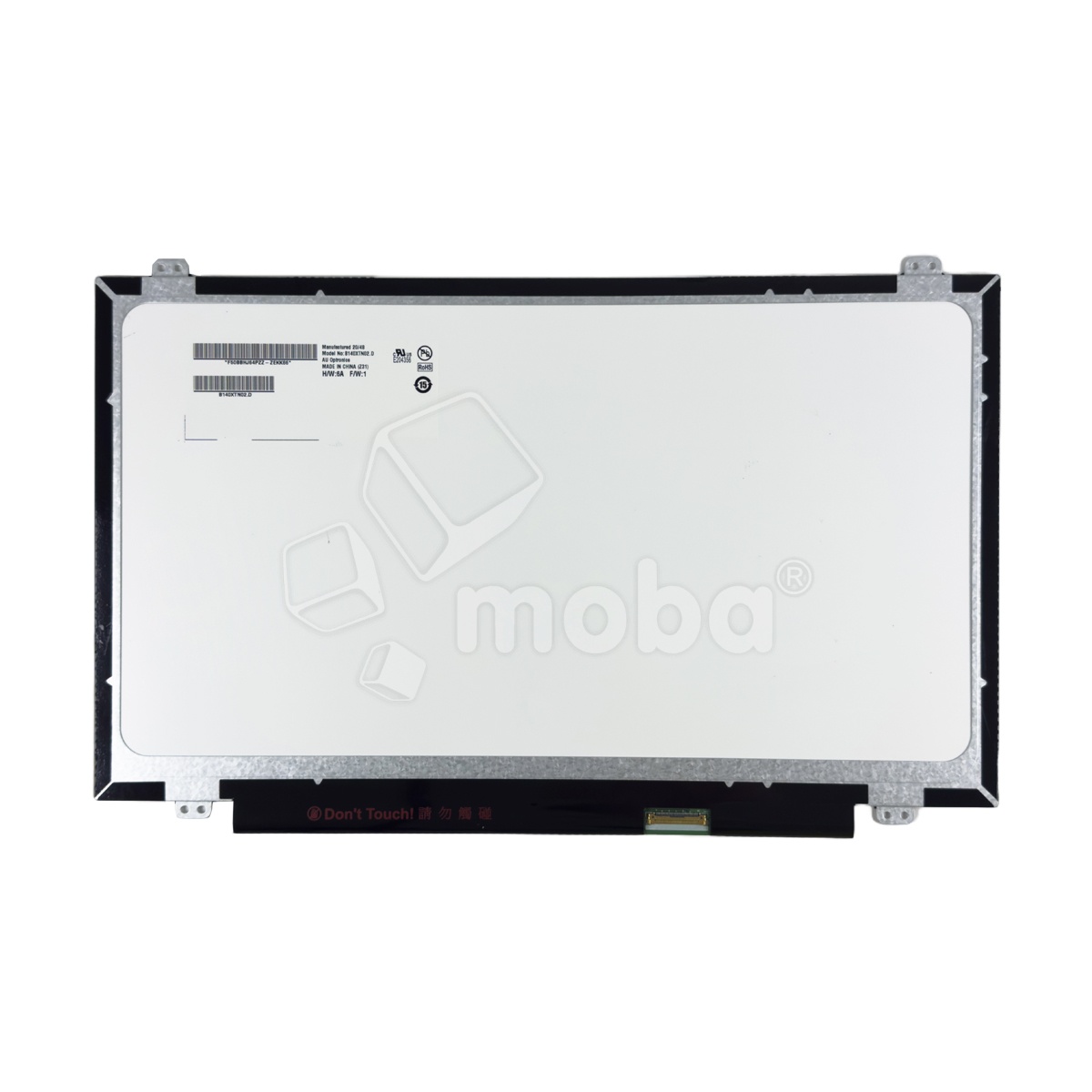 Матрица 14" LED 1366x768 Slim 30 pin справа внизу, глянцевая (уши вверху/внизу) (N140BGE-EB3)