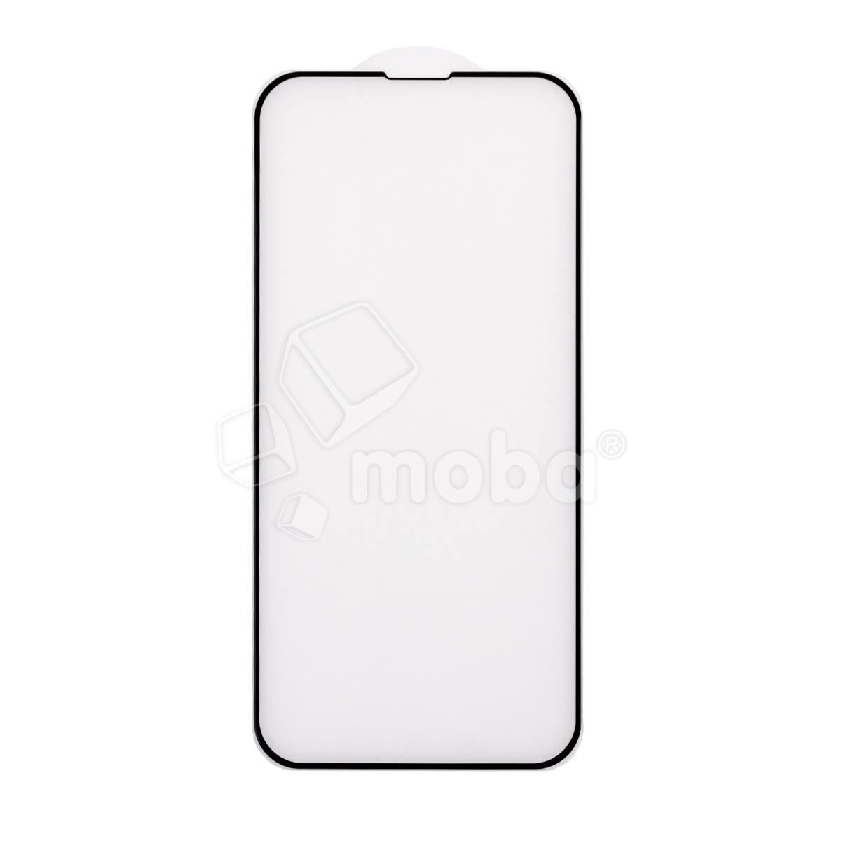 Защитное стекло "Матовое" для iPhone 13/13 Pro/14/16e/17e Черный (Закалённое, полное покрытие)