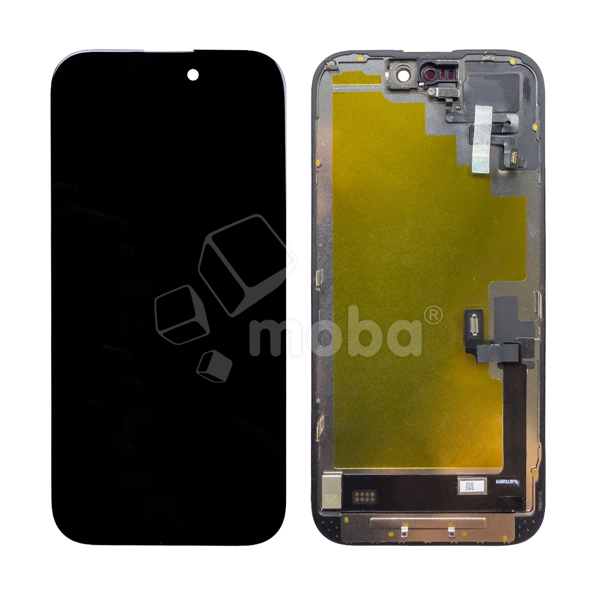 Дисплей для iPhone 16 (A3287) в сборе с тачскрином Черный - (Soft OLED, Full HD COP, 850 Кд/м²) (с верификацией = с привязкой без ошибки)
