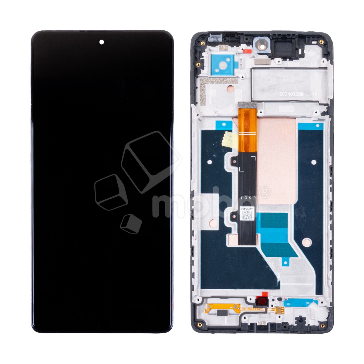 Дисплей для Tecno Pova 6 4G (LI7) модуль с рамкой Черный - OR