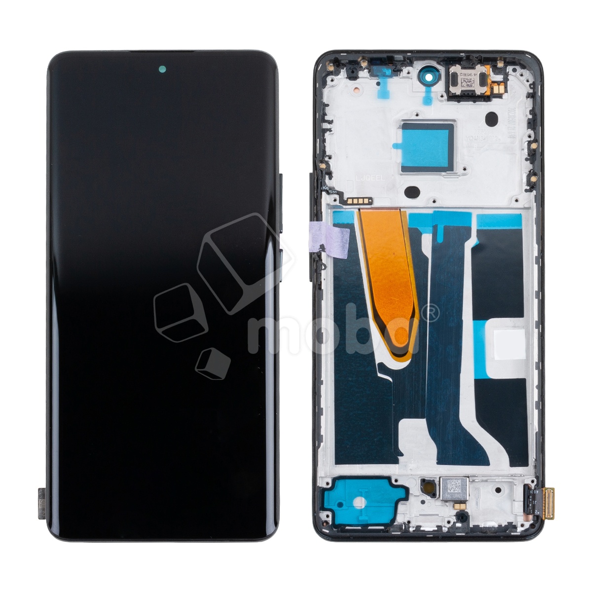 Дисплей для Realme 11 Pro 5G/11 Pro+ 5G (RMX3771/RMX3741/RMX3740) модуль с рамкой Черный - (OLED) (Full HD, 450 Кд/м²)