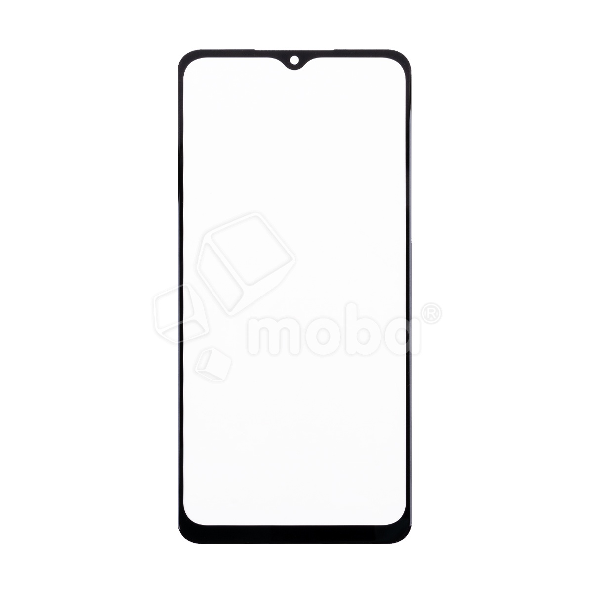 Стекло для переклейки Samsung Galaxy A02 (A022G) с OCA пленкой Черный - OR (Mitsubishi)