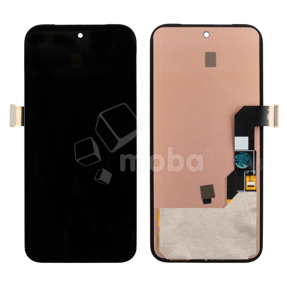 Дисплей для Google Pixel 8a (GKV4X/G6GPR/G8HHN/G576D) в сборе с тачскрином Черный - (Soft OLED) (Full HD, 500 Кд/м²)