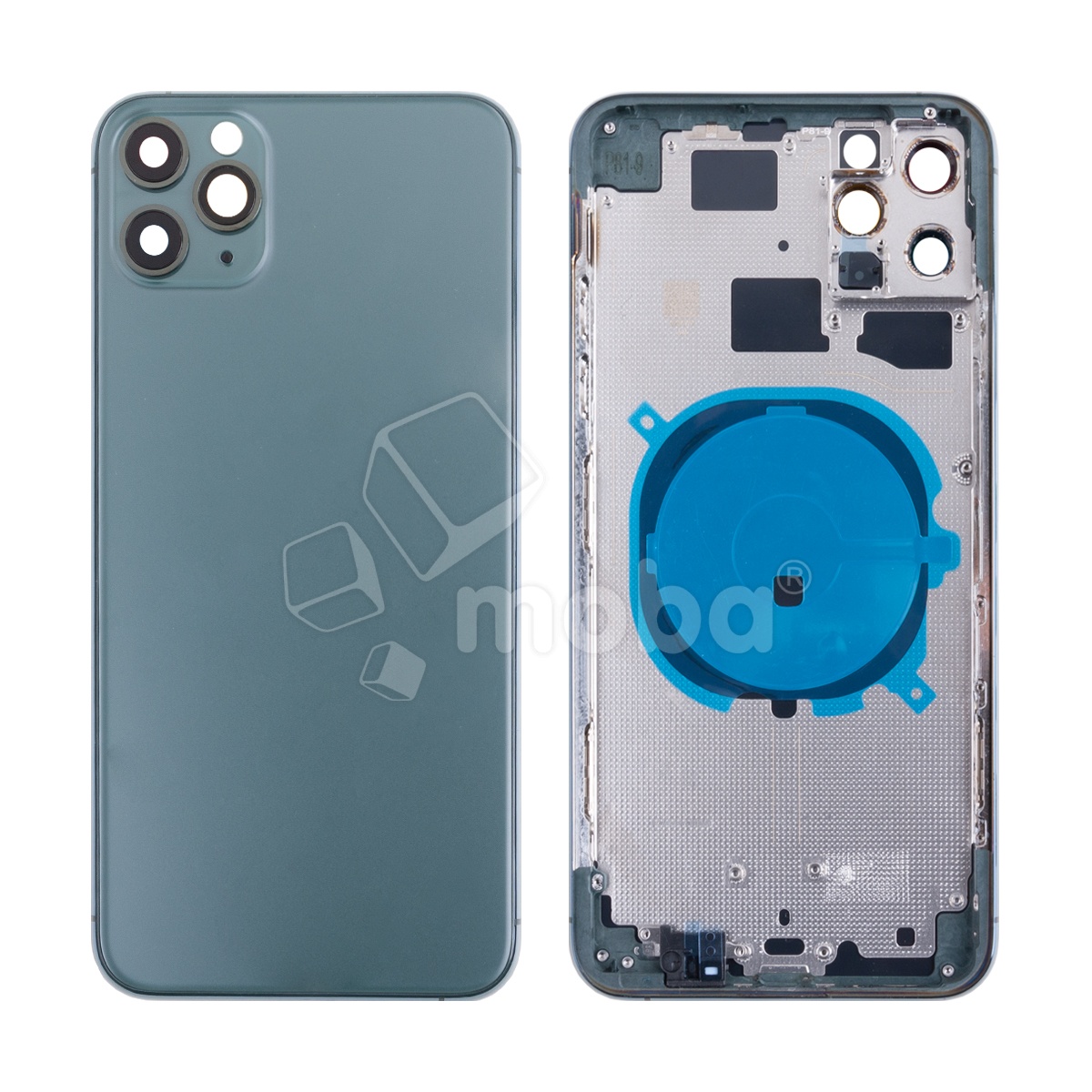 Корпус для iPhone 11 Pro Max (A2218) (1 Sim) Темно-зеленый - Премиум