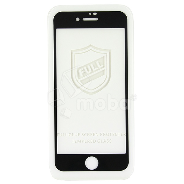 Защитное стекло "Тонкое" для iPhone 7/8/SE (2020)/SE (2022) Черный (Полное покрытие 0,25 мм)